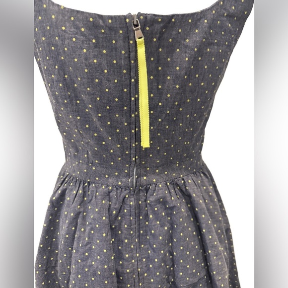 Marc by Marc Jacobs Blue Polka Dot Dress with pockets. Size 6 - Picture 4 of 9